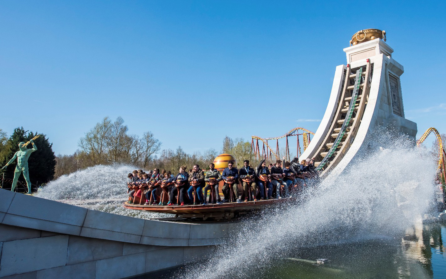 Effets d'eau pour l'attraction Discobelix par Crystal