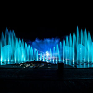 Effets d'eau pour le spectacle Eastner Sunrise par Crystal