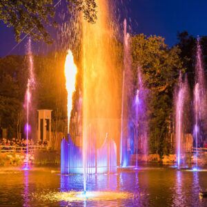 Effets d'eau et de feu par Crystal pour les Noces de Feu au Puy du Fou