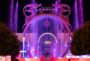 Spectacle aquatique par Crystal pour Dragone