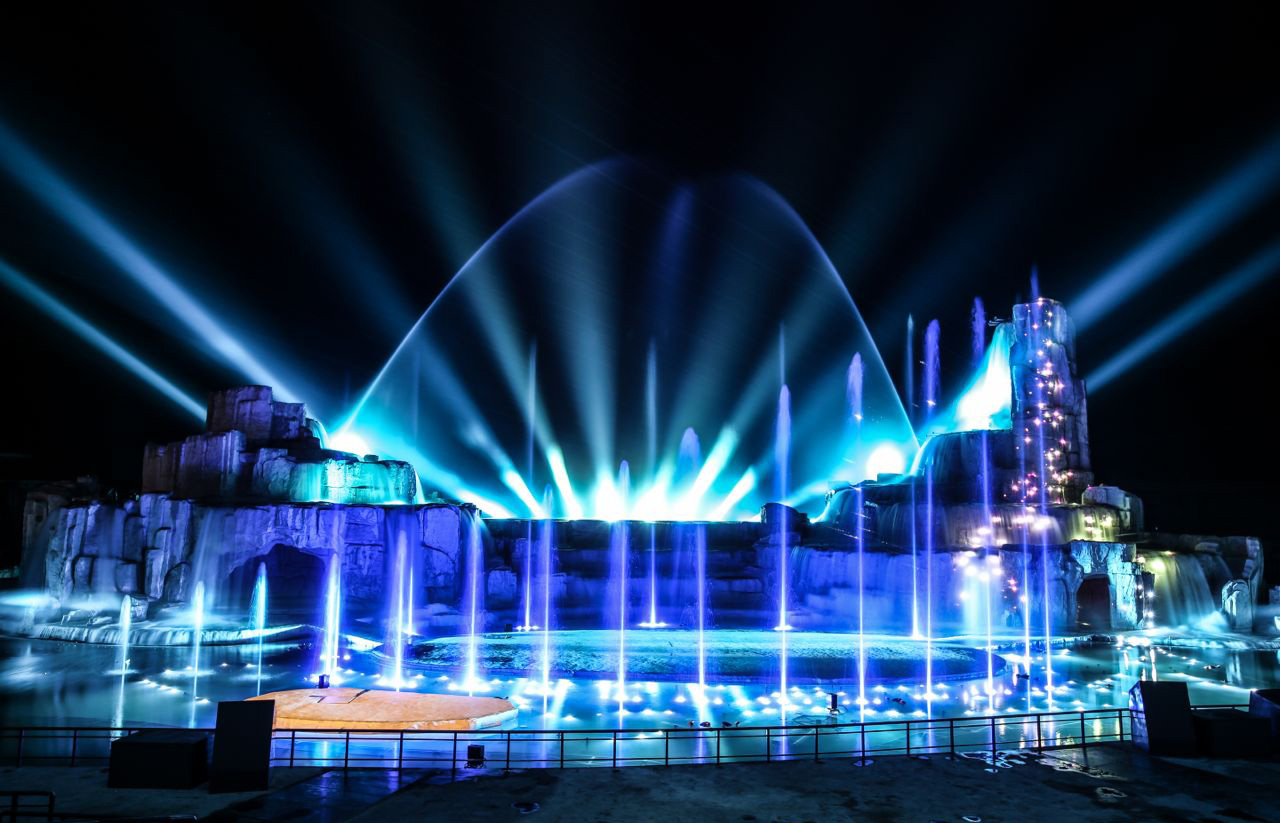 Spectacle aquatique réalisé par Crystal