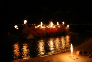Spectacle aquatique Wings of Time par Crystal