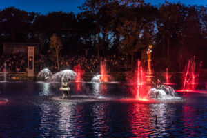 Effets d'eau et de feu par Crystal pour les Noces de Feu au Puy du Fou