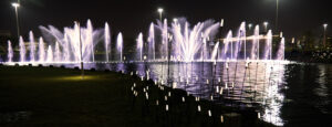 AL SHAHEED PARK, spectacle aquatique par Crystal