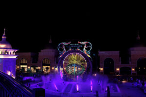 Spectacle aquatique par Crystal pour Dragone