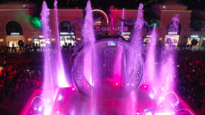 Spectacle aquatique par Crystal pour Dragone