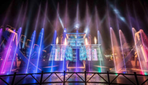 Jets d'eau pour l'attraction Osiris au Parc Astérix par Crystal