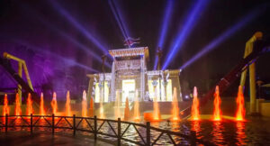 Jets d'eau pour l'attraction Osiris au Parc Astérix par Crystal