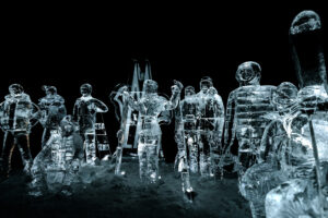Sculptures de glace créées par Crystal