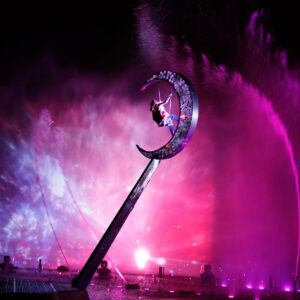 Bras mécaniques pour show aquatiques réalisés par Crystal