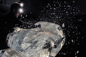 Sculptures de glace créées par Crystal