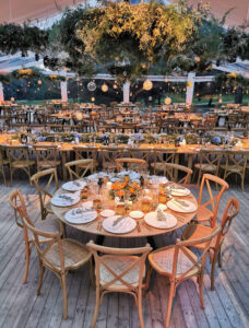 Décors de réception réalisés par Crystal