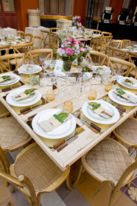 Décors de réception réalisés par Crystal