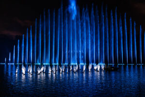 Jets d'eau par les équipes d'experts de Crystal