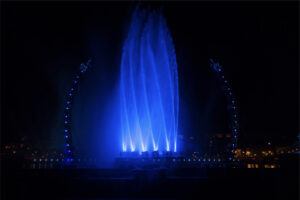 Jets d'eau robotisés créés par Crystal