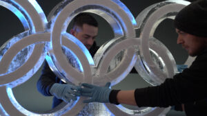 Sculptures de glace créées par Crystal