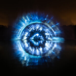 écran d'eau par crystal