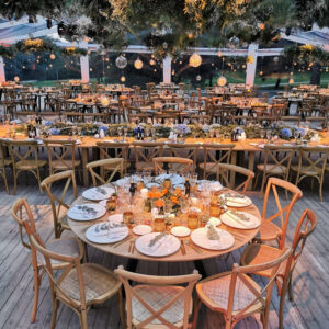 Décors de réception réalisés par Crystal