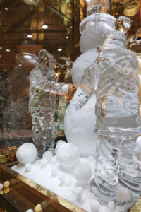 Sculptures de glace créées par Crystal