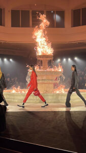 Vasques de feu réalisées par les équipes de Crystal