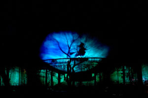 Show aquatique avec écrans d'eau réalisés par les équipes d'experts de Crystal