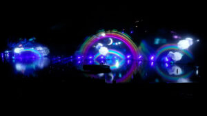 Show aquatique avec écrans d'eau réalisés par les équipes d'experts de Crystal