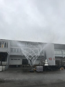 Jets d'eau robotisés créés par Crystal