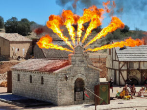 Projecteurs de flammes réalisés par Crystal