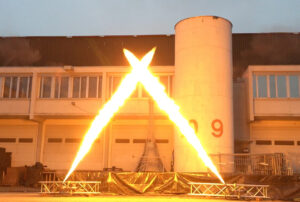 Projecteurs de flammes réalisés par Crystal