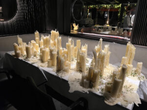 Décoration à la bougie par Crystal