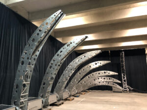 Bras mécaniques pour show aquatiques réalisés par Crystal