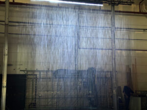 Effets de pluie créés par les équipes d'experts de Crystal