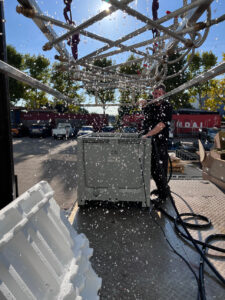 Effets de pluie créés par les équipes d'experts de Crystal
