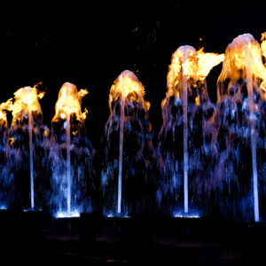 Jets d'eau et feu par Crystal