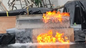 Jets d'eau et feu par Crystal