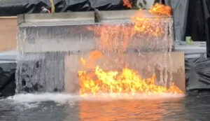 Jets d'eau et feu par Crystal