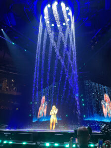 Photo d'un spectacle aquatique avec des rideaux d'eau réalisé par Crystal