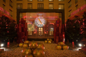 Photo d'un spectacle aquatique avec des rideaux d'eau réalisé par Crystal