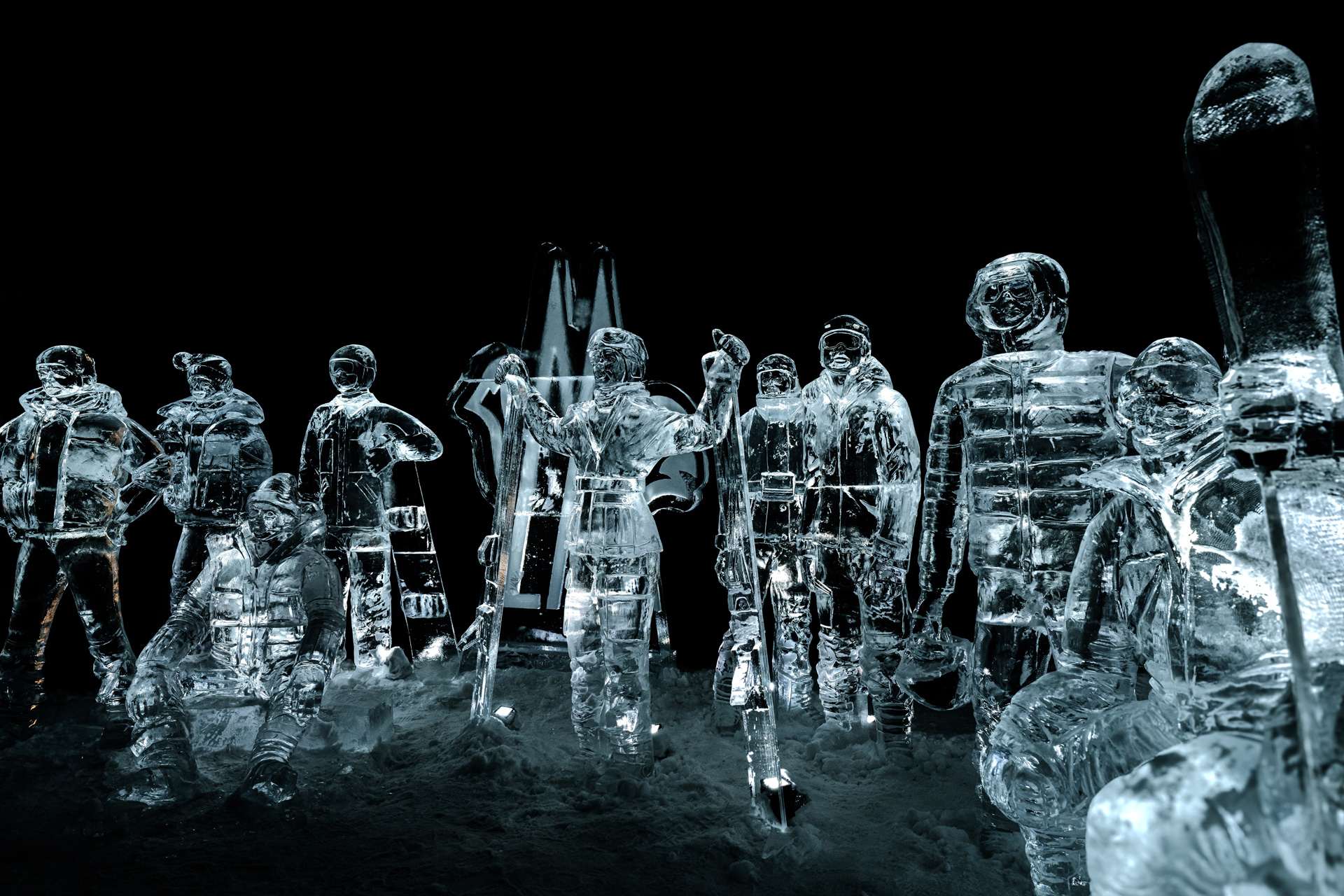 Ice Statues - Villa Eugénie for Moncler