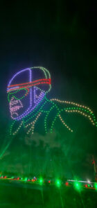 Spectacle de Drones par Crystal, design graphique