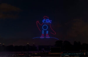 Spectacle de Drones par Crystal, design graphique