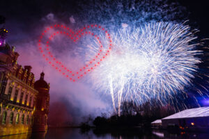 Spectacle de Drones par Crystal, design graphique