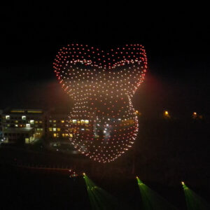 Spectacle de Drones par Crystal, design graphique