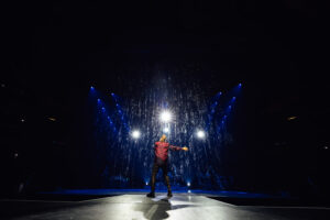 Pixel Fall créée par les équipes CRYSTAL pour le MANA TOUR USA, créateur d'événement.