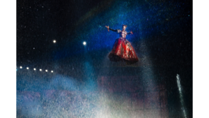 Effets de pluie créées par les équipes de CRYSTAL pour House of Dancing Water, créateurs d'événement.