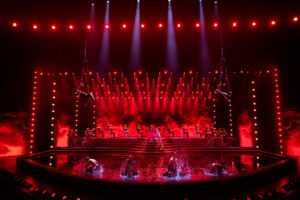 Miroir d'eau créé par les équipes de CRYSTAL pour le Palast de Berlin, créateurs d'événement.