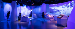 Musée de la science de Boston Artic aventure par CRYSTAL et moment factory, créateur d'événement