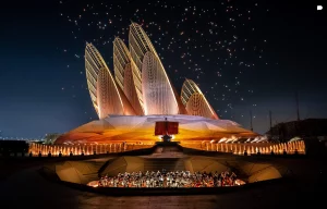 Fontaines créés par Crystal pour UAE 54th Anniversary