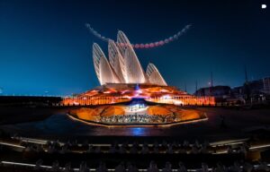 Fontaines créés par Crystal pour UAE 54th Anniversary