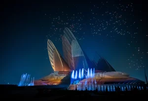 Fontaines créés par Crystal pour UAE 54th Anniversary